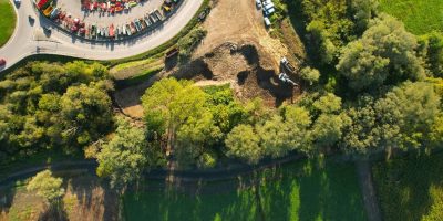 Création et végétalisation de la nouvelle zone humide ©Forezienne 1